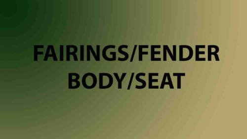 Fairings/Fender/Body/Seat